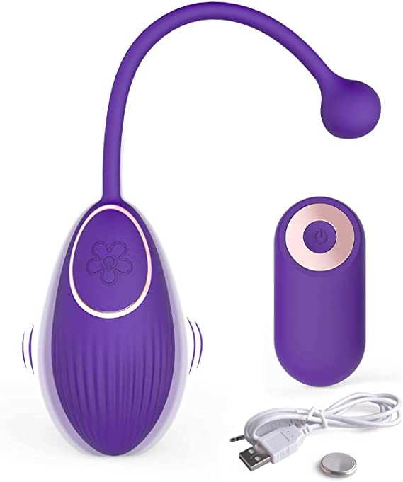 Photo 1 of Bullet Vibrator with Remote, Vaginal Ball Vibrating Egg, Love Balls for Clit G-spot Stimulation with 10 Vibration Modes, Adult Sex Toys for Women & Couples PURPLE