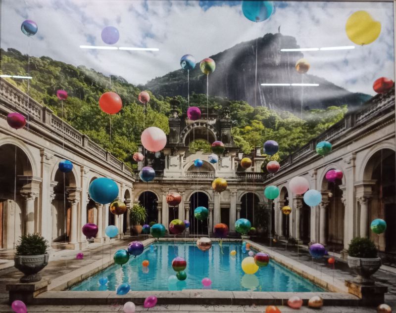 Photo 2 of PARQUE LAGE BALLON PARTY FRAMED POSTER 75.5” X 82.25”