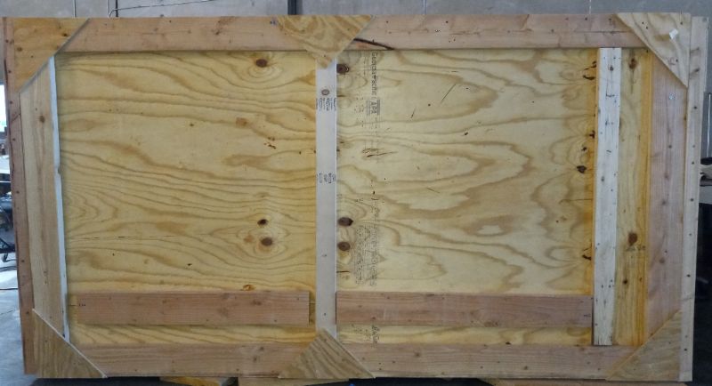 Photo 1 of WOOD SHIPPING CARGO CRATE 114” X 64” H65”