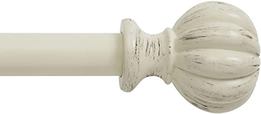 Photo 2 of Kenney Rachel Window Curtain Rod, 48 to 86-Inch, Antique White