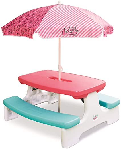 Photo 1 of L.O.L. Surprise! Birthday Party Kids Picnic Table with Umbrella