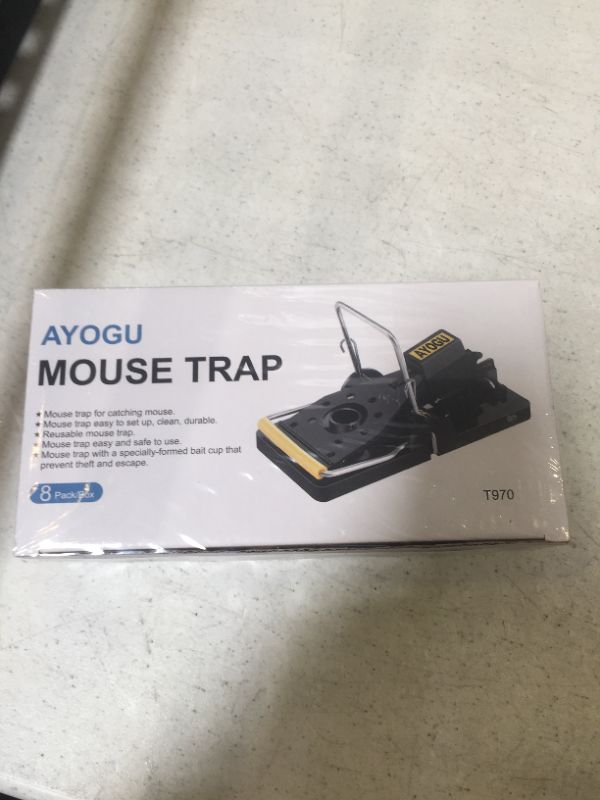 Photo 1 of AYOGU MOUSE TRAPS INDOOR, MICE TRAP THAT WORK, MOUSE TRAP FOR HOUSE, EFFECTIVE EASY SETUP AND REUSABLE MOUSE CATCHER TRAP, 8 PACK