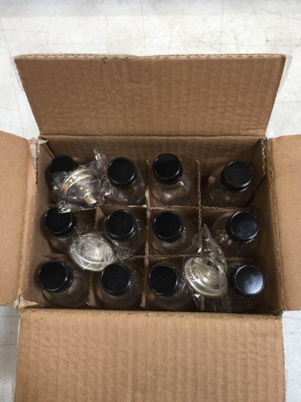 Photo 1 of 12 pack of mini glass shot bottles 