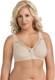 Photo 1 of Exquisite Form FULLY #5100531 Cotton Soft Cup Full-Coverage Posture Bra, Lace, Front Closure, Wire-Free 36B