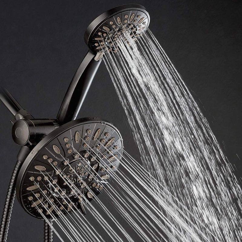 Photo 1 of AquaDance Oil Rubbed Bronze 7" Premium High Pressure 3-Way Rainfall Combo with Extra Long 72 inch Hose – Enjoy Luxury 6-Setting Rain Showerhead and Matching Hand Held Shower Separately or Togethe