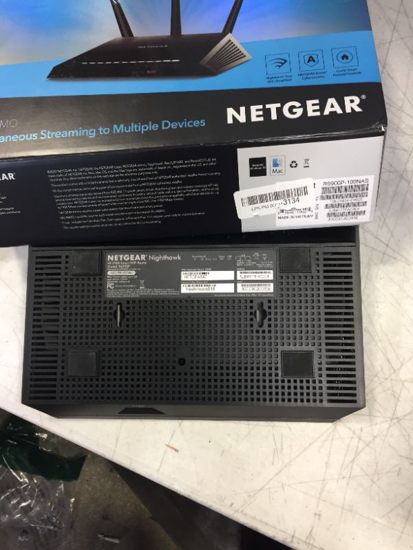 Photo 2 of 
NETGEAR Nighthawk Smart Wi-Fi Router (R6900P) - AC1900 Wireless Speed (Up to 1900 Mbps), Up to 1800 Sq Ft Coverage & 30 Devices, 4 x 1G Ethernet and 1 x...