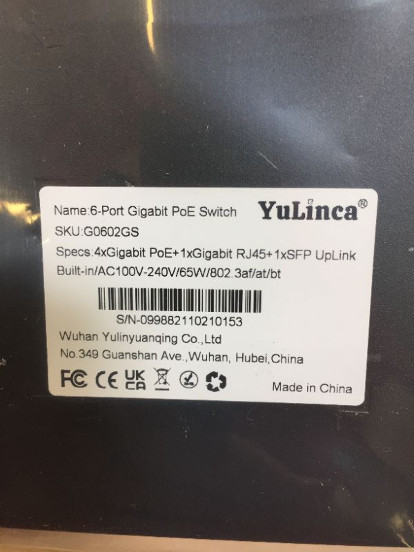 Photo 4 of YuanLey 11 Port Gigabit PoE Switch, 8 PoE+ Port 1000Mbps, 2 Gigabit Uplink, 1 SFP Port, 120W 802.3af/at, Metal, Qos, Unmanaged Plug and Play AI Smart Detection Ethernet Switch
