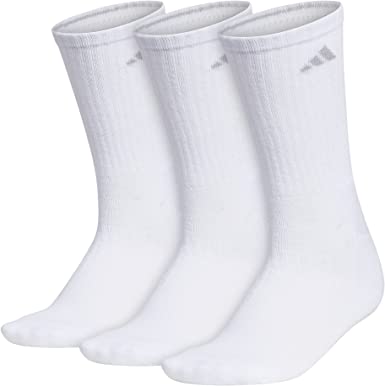 Photo 1 of adidas womens Cushioned Crew Socks (3-pair)
