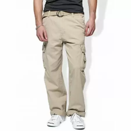 Photo 1 of Beige Mens Size 36X34 Belted Twill Survivor Cargo Pants