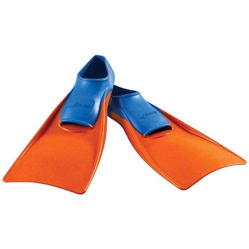 Photo 1 of FINIS Long Floating Fin Jr. in Blue/Orange, Size 11-1
