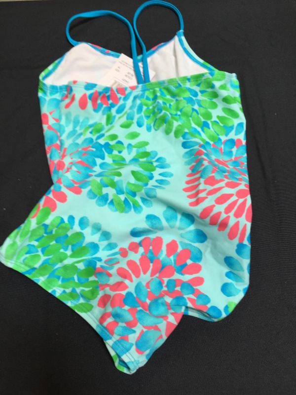 Photo 2 of Kanu Surf Girls' Daisy Beach Sport 1-Piece Swimsuit---SIZE 14---
