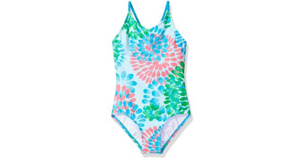 Photo 1 of Kanu Surf Girls' Daisy Beach Sport 1-Piece Swimsuit---SIZE 14---
