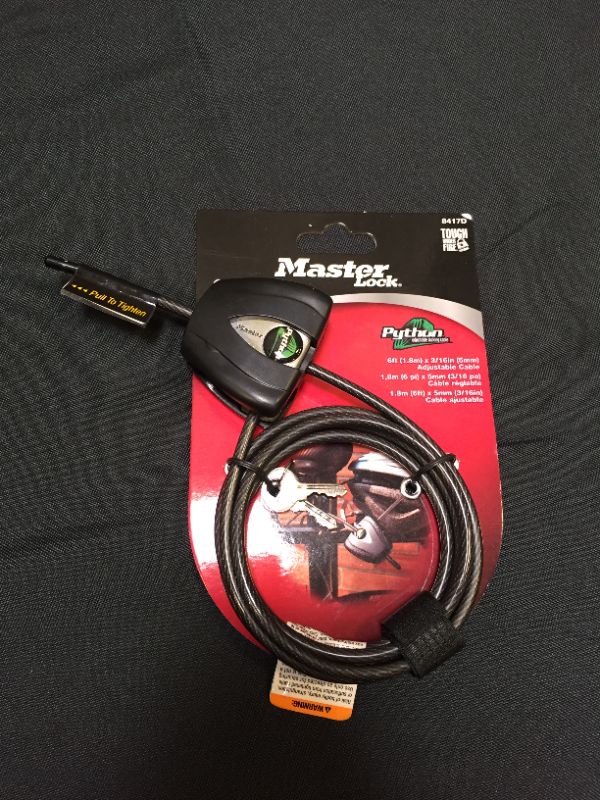 Photo 3 of  Master Lock 8417D Python Adjustable Locking Cable, 6-Foot