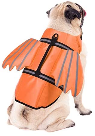 Photo 1 of YBEL Dog Life Jacket, Reflective and Strong Handle Dog Life Vests for Swimming Boating & Canoeing Rescue, Ajustable---MEDIUM---