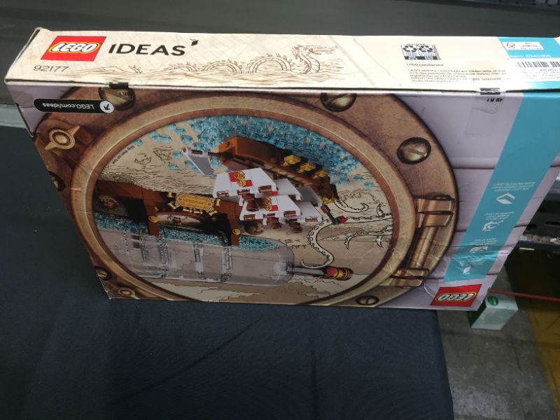 Photo 4 of LEGO Ideas Ship in a Bottle 92177 Expert Building Kit, Snap Together Model Ship, Collectible Display Set and Toy for Adults (962 Pieces)---BOX HAS MINOR DAMAGE FROM EXPOSURE---
