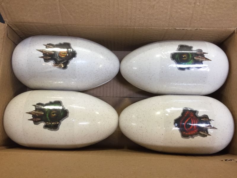 Photo 2 of 4 Pack Unique Jumbo Eggs with Dinosaur Pull Back Cars
