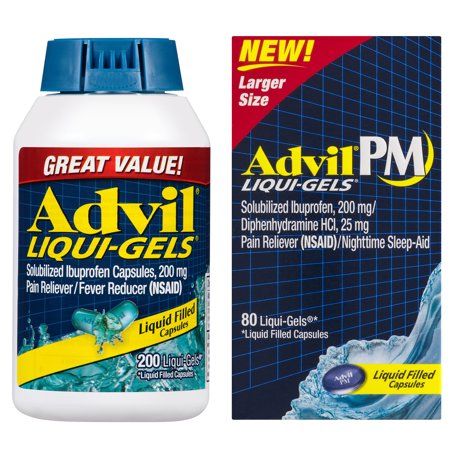 Photo 1 of Advil Liqui-Gels Pain Reliever/Fever Reducer Liquid Filled Capsules - Ibuprofen (NSAID)---EXPIRES 02/2024---

