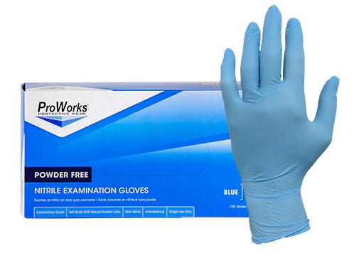 Photo 1 of BLUE NITRILE DISPOSABLE GLOVES SMALL 10/100 CASE $61