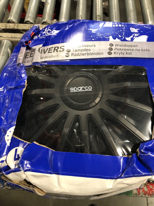 Photo 2 of *** factory sealed*** Sparco Wheel Covers Treviso - 16-inch - Black - Set of 4 Pieces