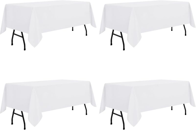 Photo 1 of *** similar image, unknow size and model** 4 Pack White Tablecloth