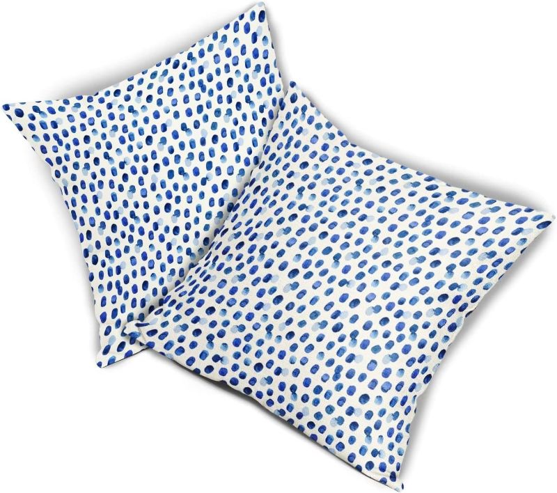 Photo 1 of ** similar image, unknow size and model ** sweetshow White and Blue Dot Pillow Covers