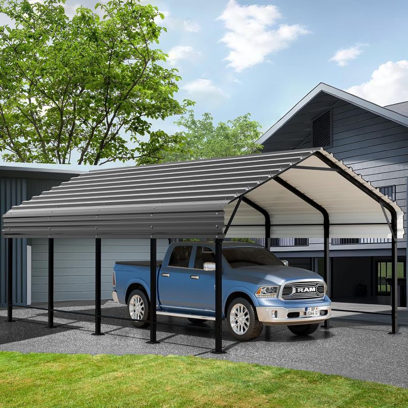 Photo 1 of *** similar image, unknow size or model*** carport black Carport, Heavy Duty Carport Canopy 