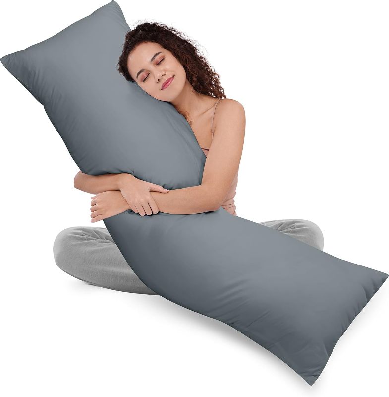 Photo 1 of ** similar image**  Full Body Pillow for Adults (Grey, 