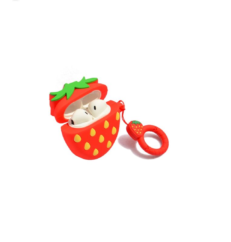 Photo 1 of  SILICON STRAWBERRY AIRPOD CASE NEW