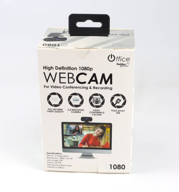 Photo 2 of HIGH DEFINITION 1080P WEB CAM CMOS LENS 80 DEGRE WIDE ANGLE BUIT IN MIC 2.0 MEGAPIXEL VIDEO CONFERENC COMPATIBLEUNIVERSAL CLIP USB PLUG IN NEW 