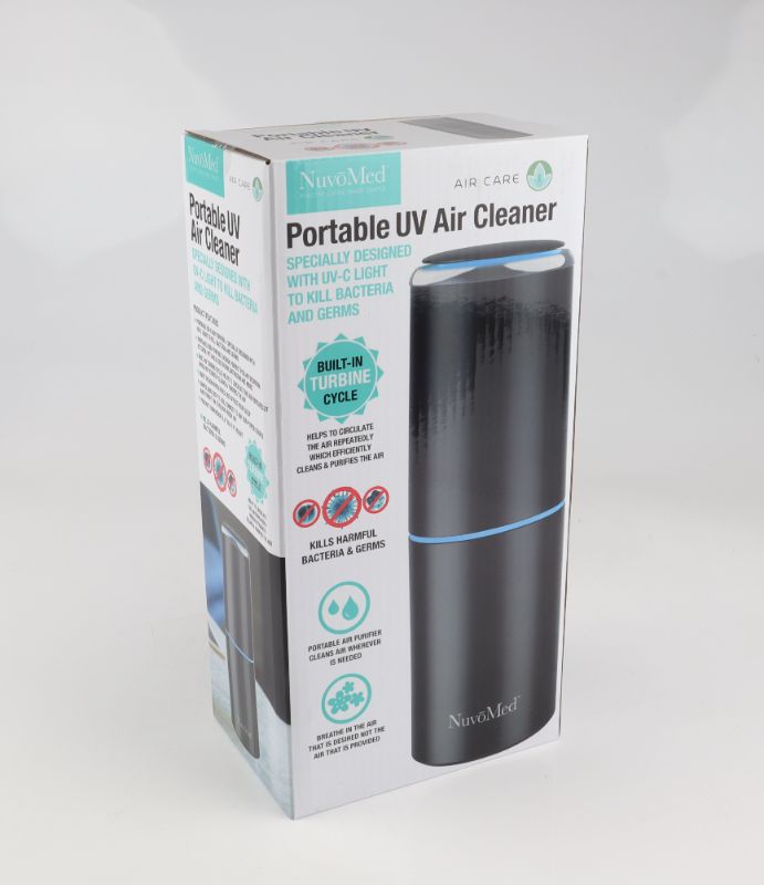Photo 2 of UV PORTABLE AIR PURIFIER REMOVES PARTICLES BAD SCENTS MOLD AND PET DANDER IN AIR INCLUDES HEPA FILTER NEW 