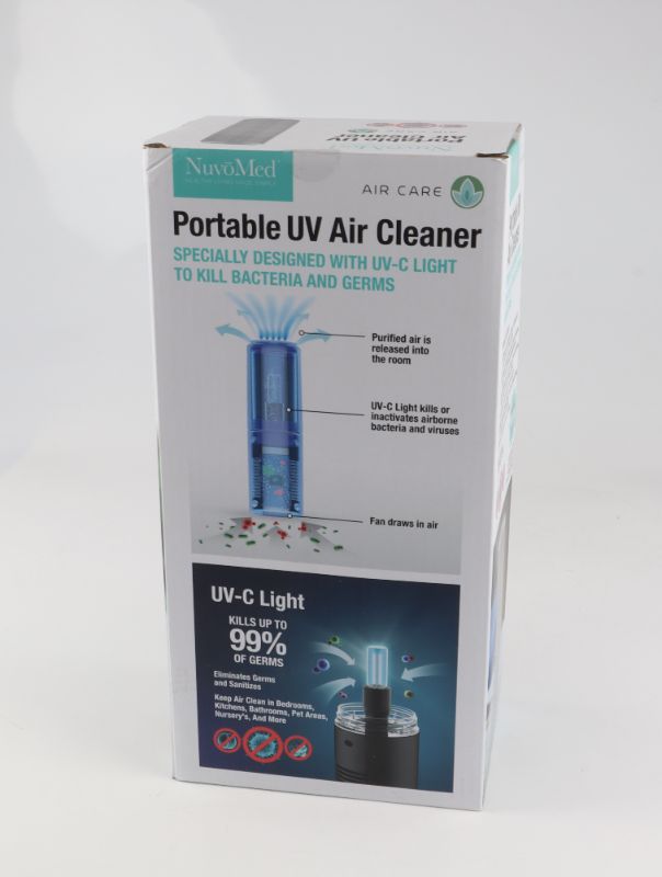 Photo 3 of UV PORTABLE AIR PURIFIER REMOVES PARTICLES BAD SCENTS MOLD AND PET DANDER IN AIR INCLUDES HEPA FILTER NEW 