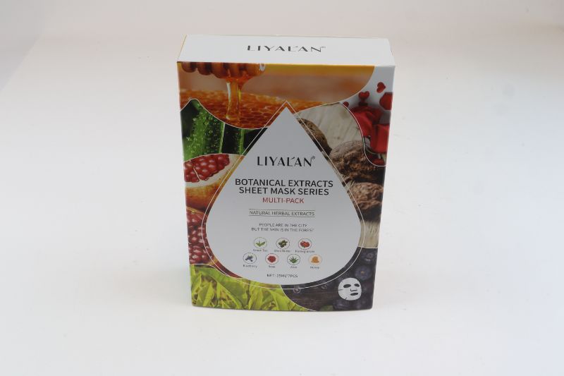 Photo 3 of 7 SET BOTANICAL SHEET MASKS NATURAL HERBAL EXTRACTS EACH DIFFERENT PROPERTY TO NOURISH AND REPLENISH DRY SKIN LOOSE FINE LINES DULL GREASY SKIN ALSO REDUCES ACNE SCARS UNEVEN TONES BROKEN AND CAPILLARIES NEW