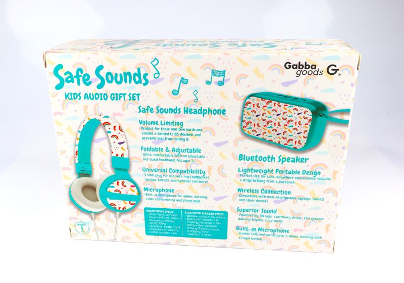 Photo 2 of KIDS RAINBOW AUDIO GIFT SET 1 HEADPHONE AND 1 CARRYING CASE NEW