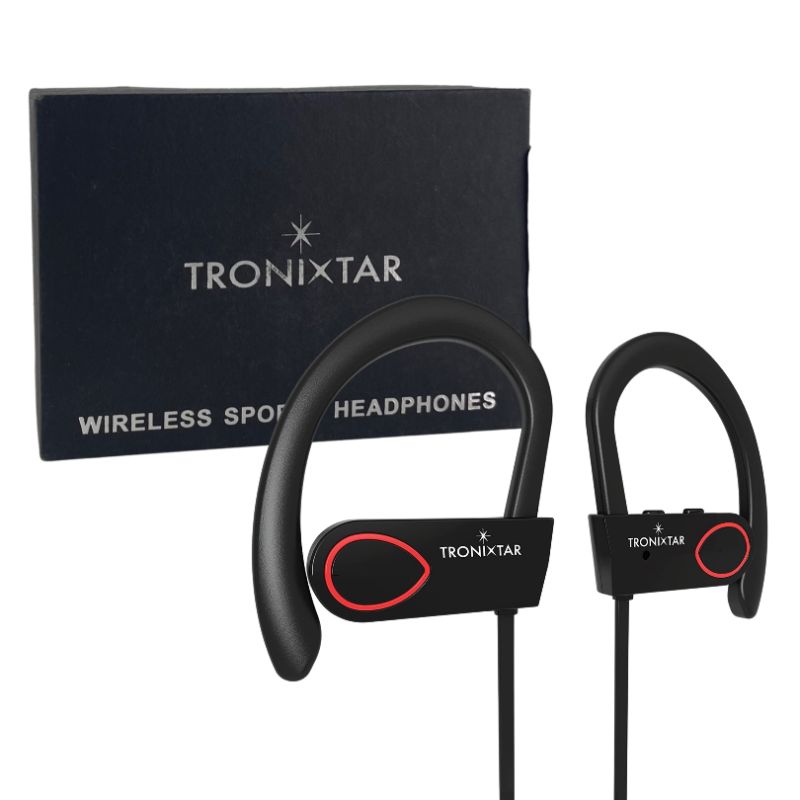 Photo 1 of TRONIXTAR BLUETOOTH OVER THE EAR HEADPHONES SWEATPROOF AND NOISE CANCELLING NEW 