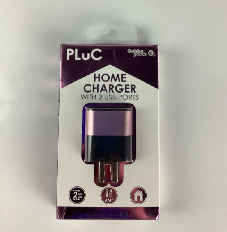 Photo 1 of PLUG HOME CHARGER WITH 2 USB PORTS CAN CHARGE 2 DEVICES AT THE SAME TIME RAPID CHARGE OUTPUT CURRENT 2.4 AMP NEW