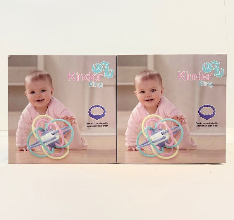 Photo 2 of 2 PACK COLORFUL BABY BALL COMES WITH A BONUS CLIP NEW 