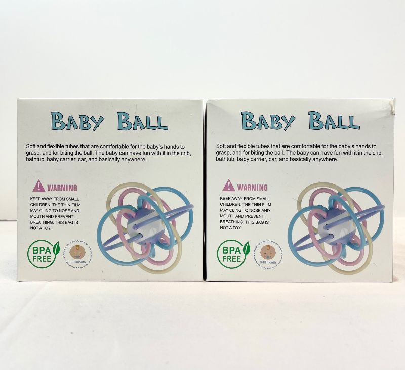 Photo 3 of 2 PACK COLORFUL BABY BALL COMES WITH A BONUS CLIP NEW 