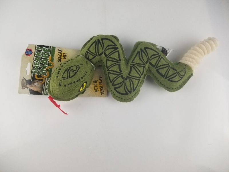 Photo 1 of SNEAKY SNAKE DOG TOY WITH RATTLER NEW