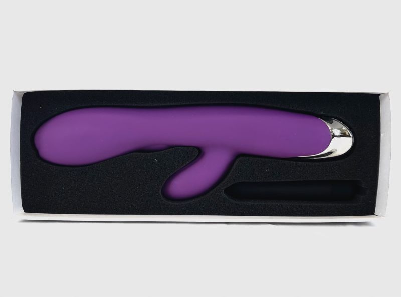 Photo 1 of PEAKPLAYS IRENE VIBRATOR SILICONE ROD G STIMULATOR WITH SMALL EROTIC BULLET PLUG IN TO CHARGE BULLET TAKES 1 AAA BATTERY NOT INCLUDED NEW IN BOX