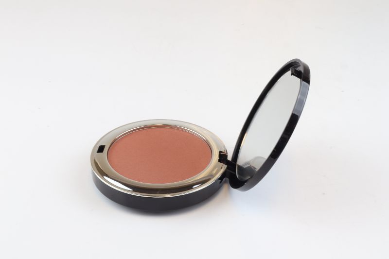 Photo 2 of AMARETTO CREAMY PRESSED MINERAL BLUSH COMPACT WITH POWDER PUFF TALC AND PARABEN FREE APPLY SMOOTH AND LOOK NATURAL NEW