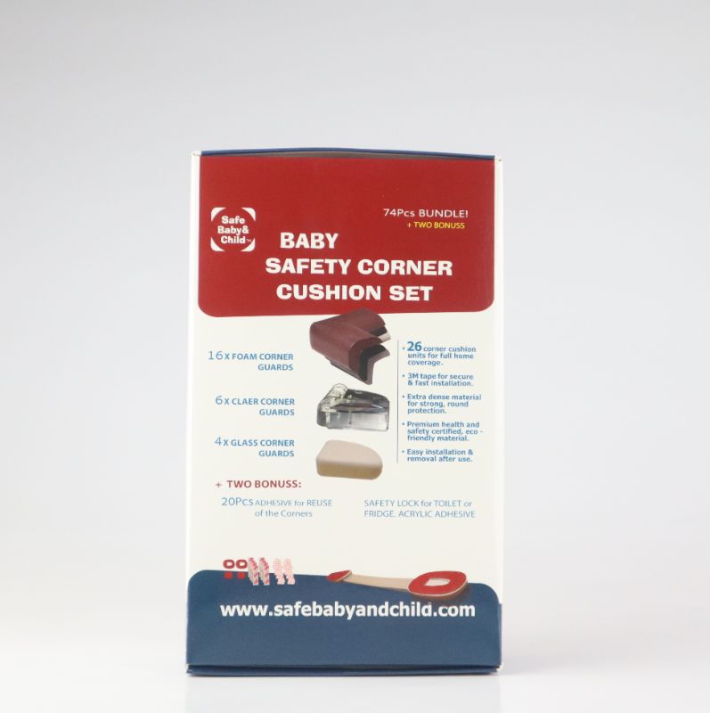 Photo 3 of SAFETY CORNER CUSHION SET COMES WITH 16 FOAM GUARDS 6 CLEAR GUARDS AND 4 GLASS GUARDS 3M TAPE WITH A BONUS OF 20 PIECE ADHESIVE AND A SAFETY LOCK NEW IN BOX 