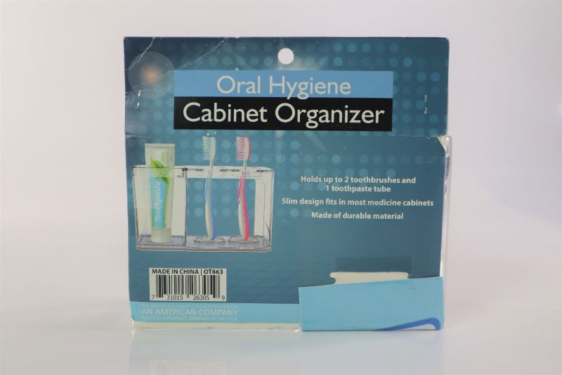 Photo 2 of ORAL HYGIENE ORGANIZER KEEPS TOOTHBRUSHES AND TOOTHPASTE TOGETHER NEW 