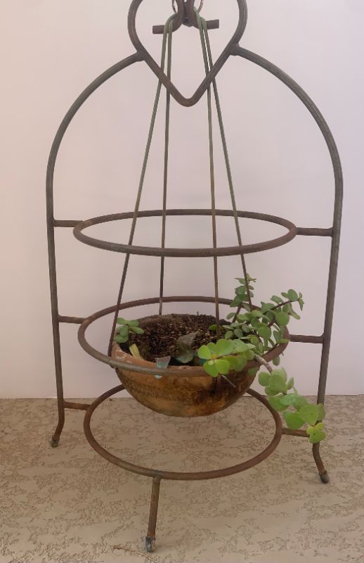 Photo 2 of METAL  PLANT STAND 12" X  H22"