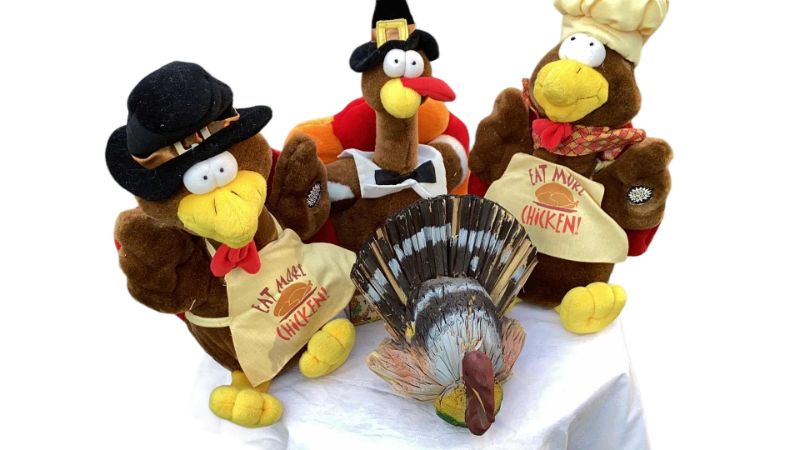 Photo 1 of 4 PIECE THANKSGIVING TURKEY SET 