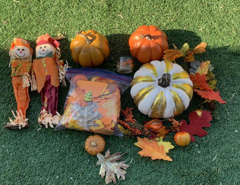 Photo 1 of FALL ASSORTMENT SCARECROWS, PUMPKINS AND MORE