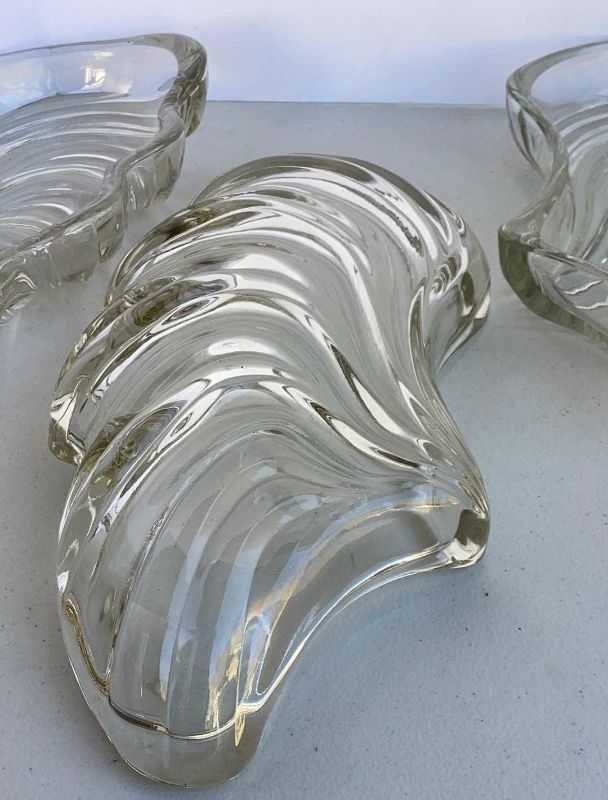 Photo 2 of SET OF 4 CRYSTAL CANDY DISHES 6" X H10"