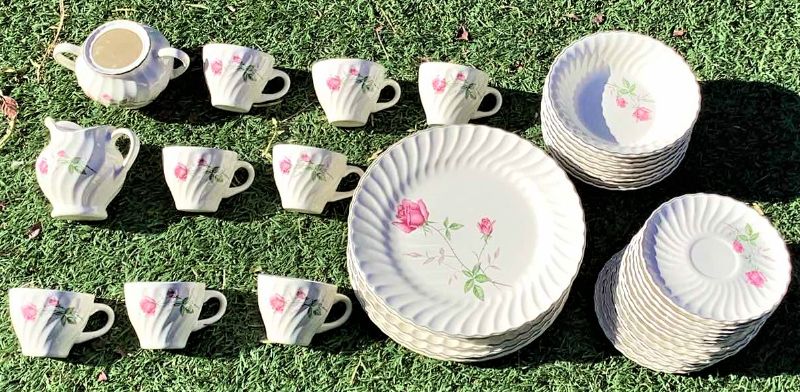 Photo 1 of 40 PIECE FLORAL DISHES SET