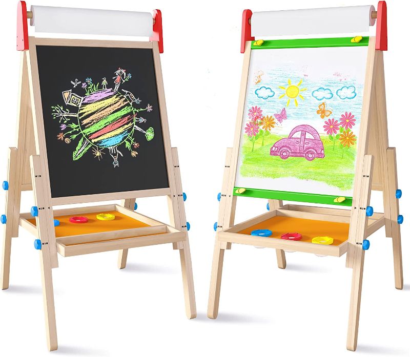 Photo 1 of EASEL FOR KIDS WITH 2 DRAWING PAPER ROLLS