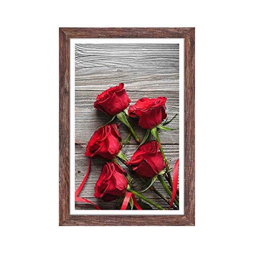Photo 1 of Q.HOU 11" X 17" RUSTIC BROWN PICTURE FRAME