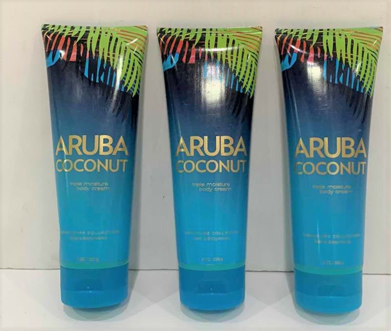 Photo 1 of THREE ARUBA COCONUT 8 OUNCE BODY CREAMS